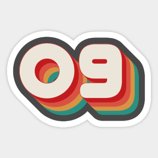 Number 9 Sticker